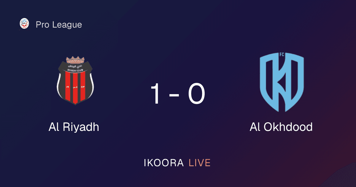 تقرير المباراة: الرياض ضد العكدود