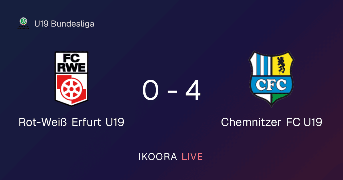 تقرير المباراة: روت فايس إرفورت تحت 19 ضد كيمنيتزر تحت 19