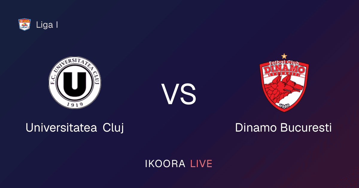 معاينة مباشرة: يونيفيرسيتاتيا كلوژ ضد دينامو بوخارست