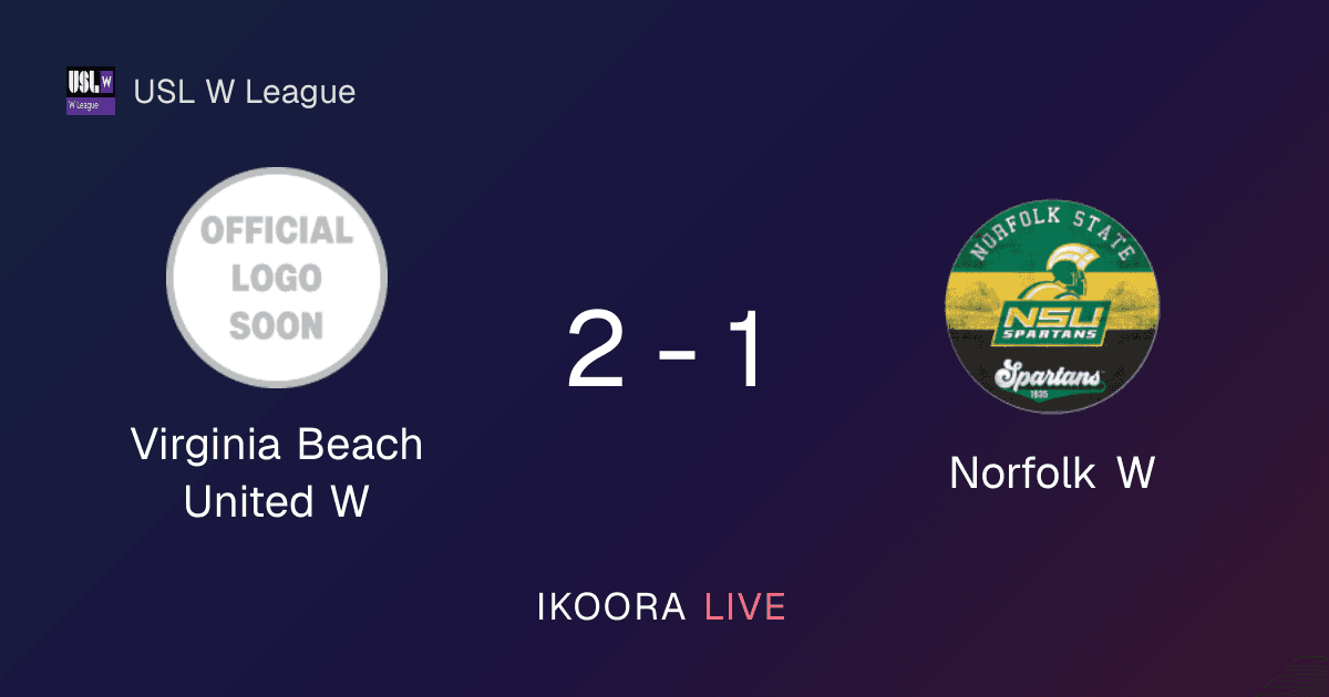 تقرير المباراة: Virginia Beach United W ضد Norfolk W