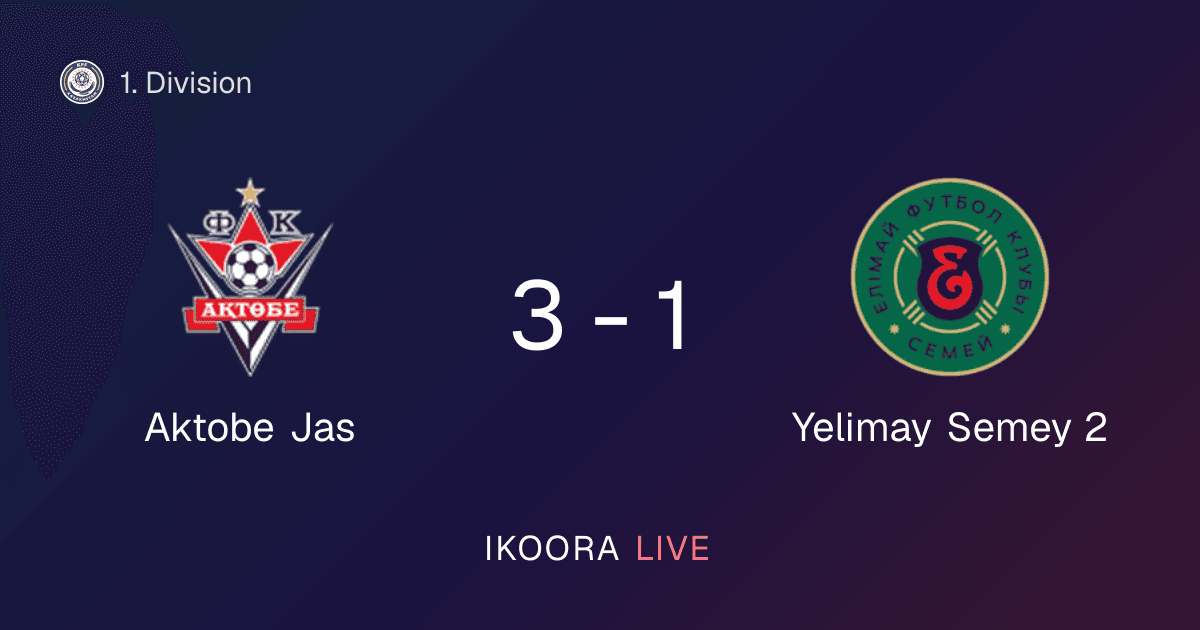 تقرير المباراة: Aktobe Jas ضد Yelimay Semey 2