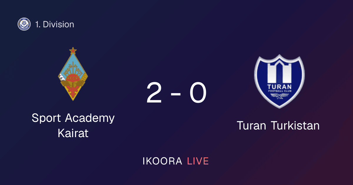 تقرير المباراة: Sport Academy Kairat ضد Turan Turkistan