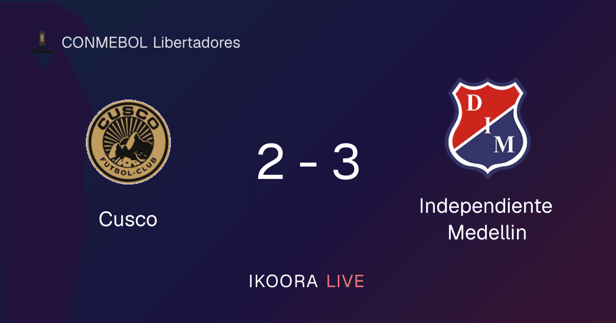 تقرير المباراة: Cusco ضد Independiente Medellin