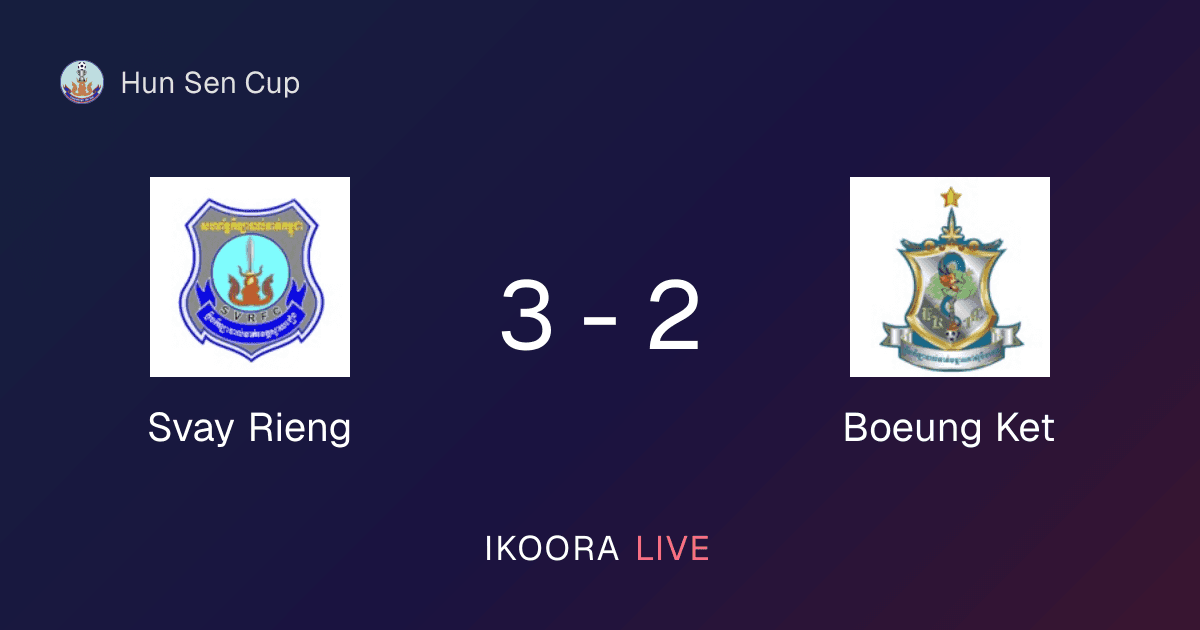 تقرير المباراة: سفاي ريينغ ضد Boeung Ket
