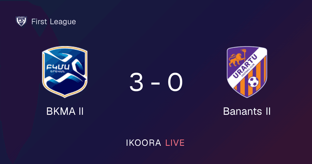 تقرير المباراة: نادي بي كي إم أيه الثاني ضد بانانتس 2