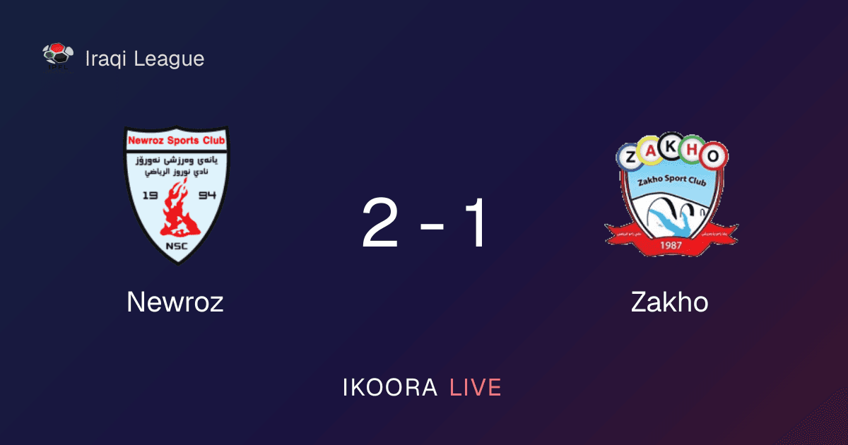 تقرير المباراة: نيروز ضد زاخو