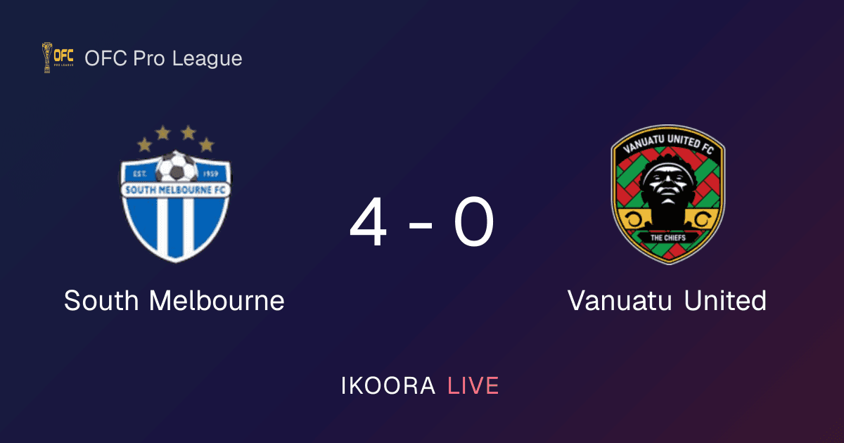 تقرير المباراة: جنوب ميلبورن ضد Vanuatu United